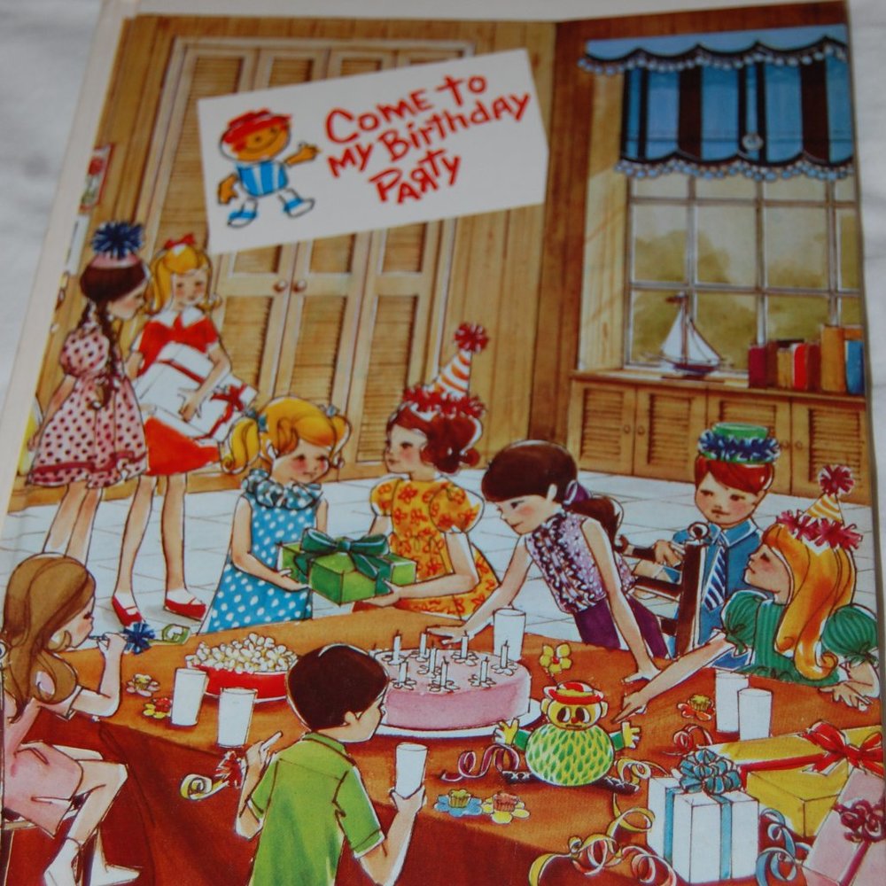 Vintage children's party idea book